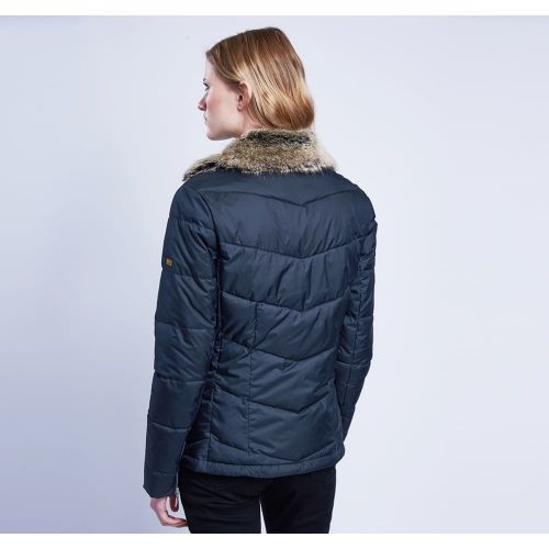 Womens Black Garvie Quilted Jacket 12399 by Barbour International from Hurleys