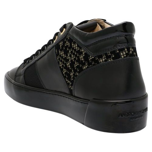 Mens Black Velvet Propulsion Mid Gold Glitch Trainers 108400 by Android Homme from Hurleys