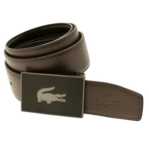 Mens Brown & Black Belt Gift Set 14400 by Lacoste from Hurleys