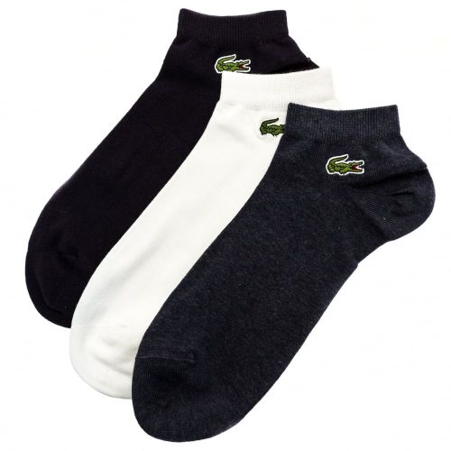 Mens Assorted 3 Pack Trainer Socks 61851 by Lacoste from Hurleys