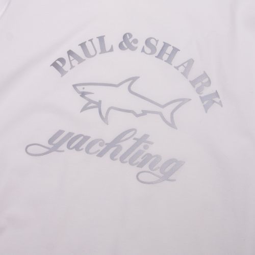 Mens White Branded Chest S/s T Shirt 54029 by Paul And Shark from Hurleys