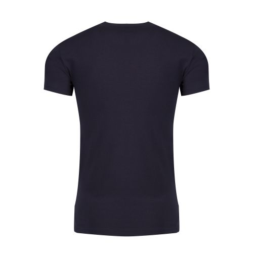 Mens Marine Large Metallic Eagle Slim Fit S/s T Shirt 48033 by Emporio Armani Bodywear from Hurleys