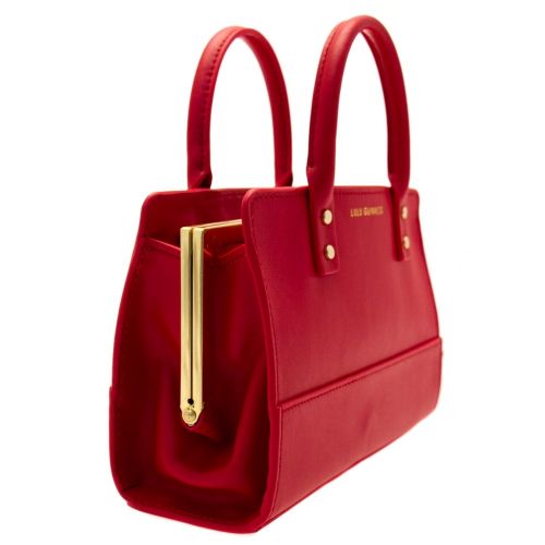 Womens Red Polished Leather Mini Daphne Bag 49401 by Lulu Guinness from Hurleys
