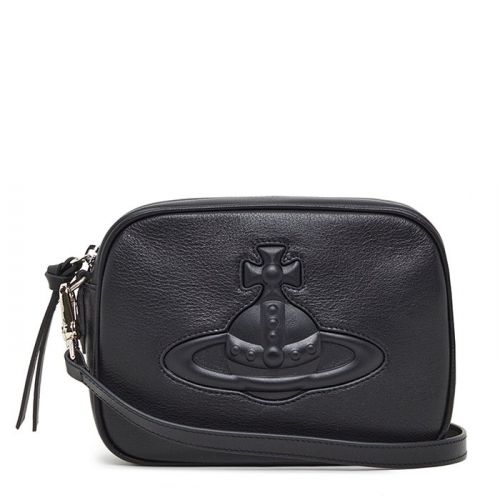 Womens Black Chelsea Leather Camera Bag 92951 by Vivienne Westwood from Hurleys