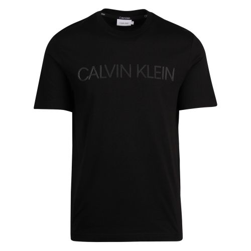 Mens Black 2-Tone Logo S/s T Shirt 56144 by Calvin Klein from Hurleys