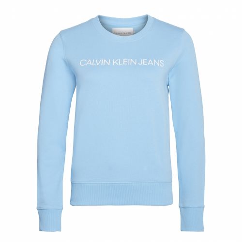 Womens Alaskan Blue Institutional Regular Fit Sweat Top 39050 by Calvin Klein from Hurleys