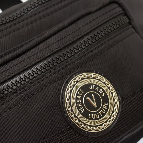 Mens Black Logo Emblem Bumbag 83648 by Versace Jeans Couture from Hurleys