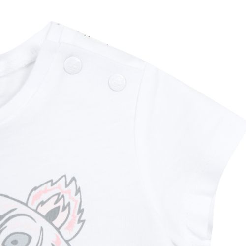 Toddler White/Pink Baby Tiger S/s T Shirt 36397 by Kenzo from Hurleys