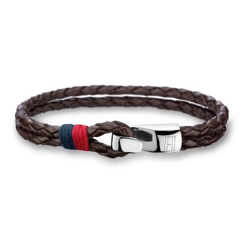Mens Brown Double Row Bracelet 44226 by Tommy Hilfiger from Hurleys
