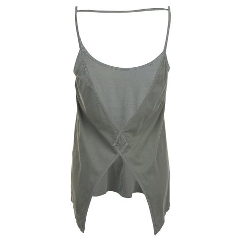 Womens Sage Green Open-Back Jersey Vest Top 7093 by Replay from Hurleys