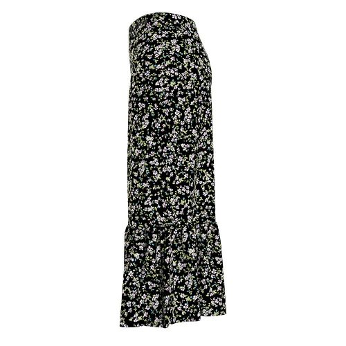 Womens Black Floral Tiered Floral Midi Skirt 87706 by Tommy Jeans from Hurleys