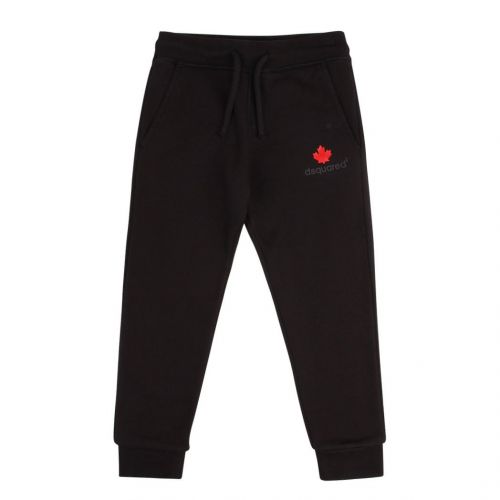 Boys Black Silhouette Maple Sweat Pants 91463 by Dsquared2 from Hurleys