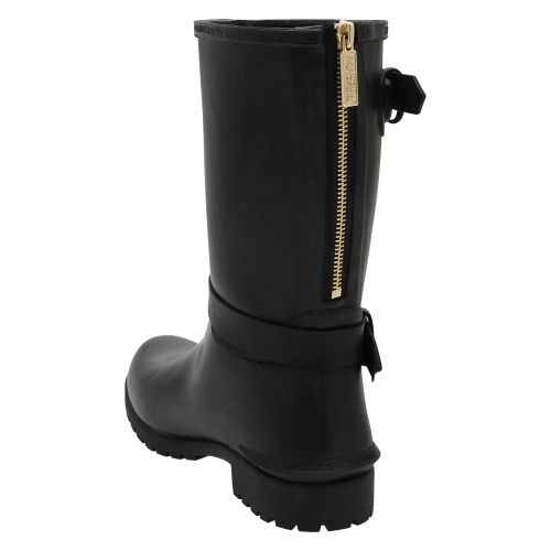 International Womens Black Monza Short Wellington Boots 47447 by Barbour from Hurleys