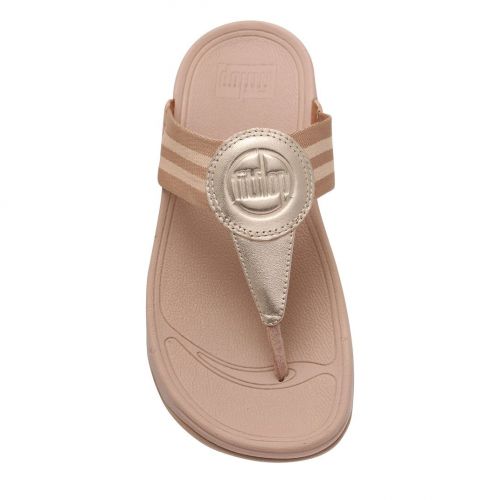 Womens Rose Gold Walkstar Toe-Post Sandals 92865 by FitFlop from Hurleys