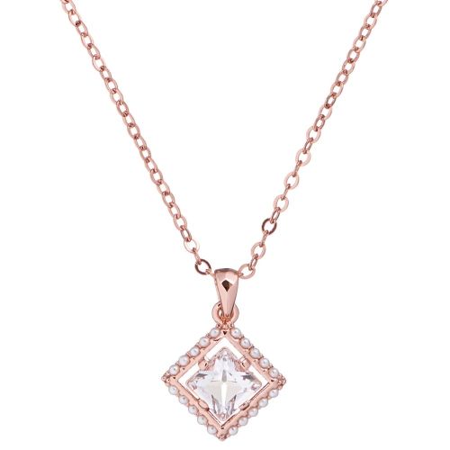 Womens Rose Gold Pythia Pearl Crystal Pendant 24498 by Ted Baker from Hurleys