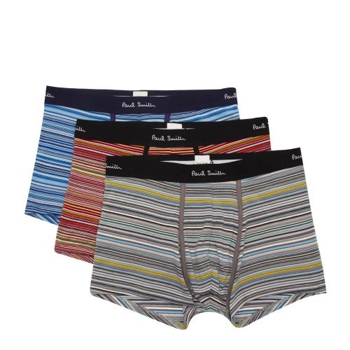 Mens Assorted Multi Stripe 3 Pack Trunks 80973 by PS Paul Smith from Hurleys