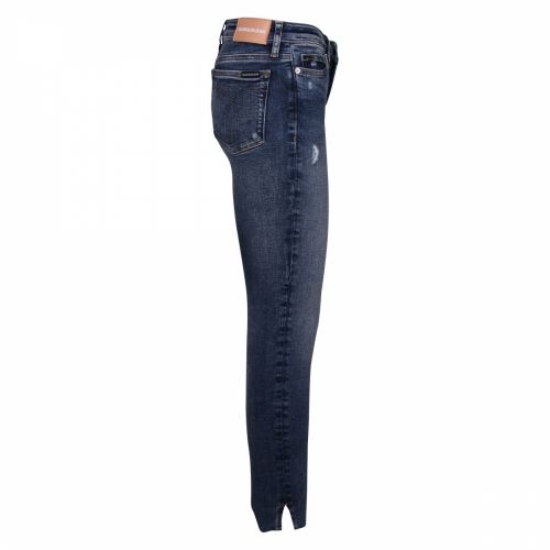 Womens Hermitage Blue CKJ 001 Super Skinny Split Hem Jeans 39015 by Calvin Klein from Hurleys