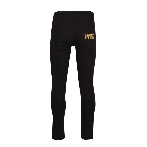 Mens Black Branded Slim Fit Jeans 73220 by Versace Jeans Couture from Hurleys