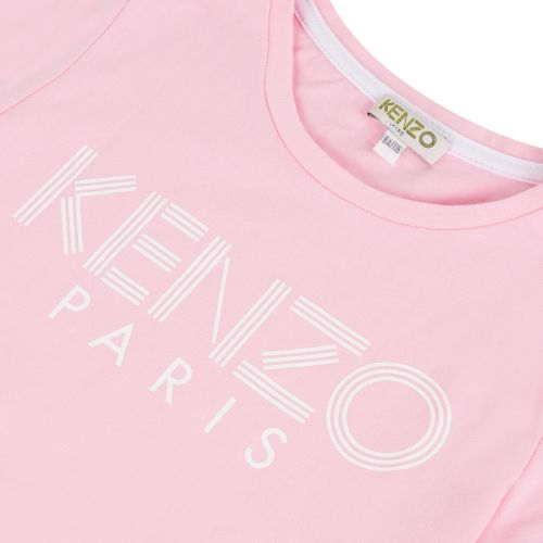 Girls Bubblegum Pink Logo S/s T Shirt 53660 by Kenzo from Hurleys