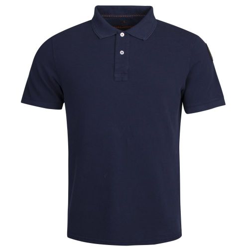 Mens Navy Patch S/s Polo Shirt 24636 by Parajumpers from Hurleys