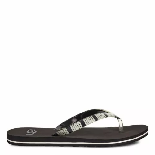 Womens Black Simi Graphic Flip Flops 60399 by UGG from Hurleys