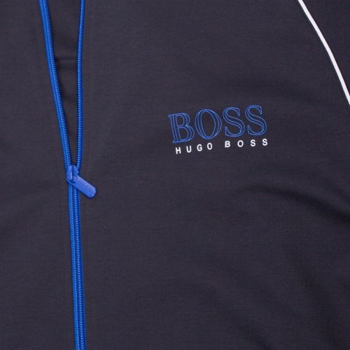 Mens Dark Blue Colour Trim Zip Thu Sweat Jacket 42769 by BOSS from Hurleys