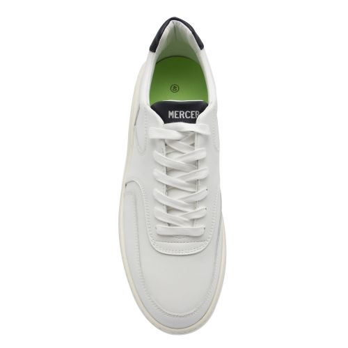 Mens White/Navy Lowtop 4.0 Vegan Trainers 57960 by Mercer from Hurleys