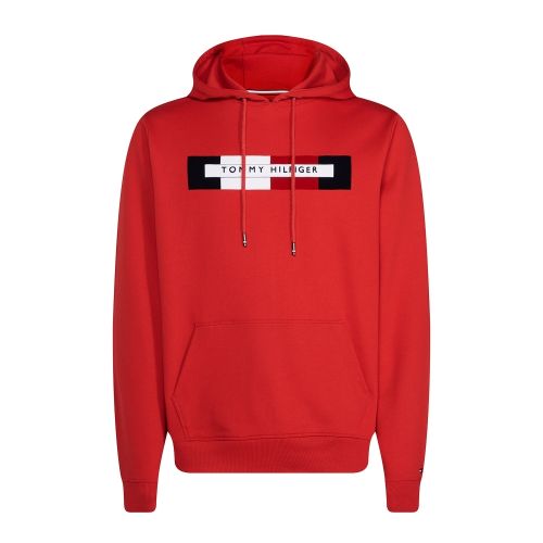 Mens Haute Red Hilfiger Logo Hoodie 50000 by Tommy Hilfiger from Hurleys