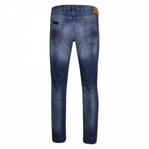 Mens Blue Wash J10 12oz-Denim Skinny Fit Jeans 37064 by Emporio Armani from Hurleys