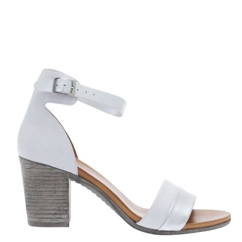 Womens Silver Loello Heeled Sandals 24315 by Moda In Pelle from Hurleys