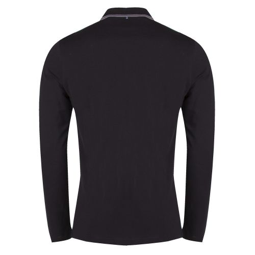 Mens Black Barton L/s Polo Shirt 34973 by Pretty Green from Hurleys