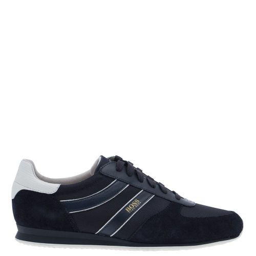 Casual Mens Dark Blue Orland_ Lowp Trainers 23529 by BOSS from Hurleys