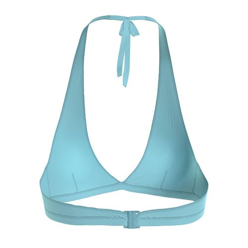 Womens Soft Turquoise Triangle Halter Neck Bikini Top 88210 by Calvin Klein from Hurleys