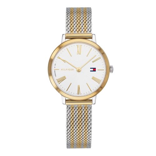 Womens Gold/Silver Project Z Mesh Watch 44205 by Tommy Hilfiger from Hurleys