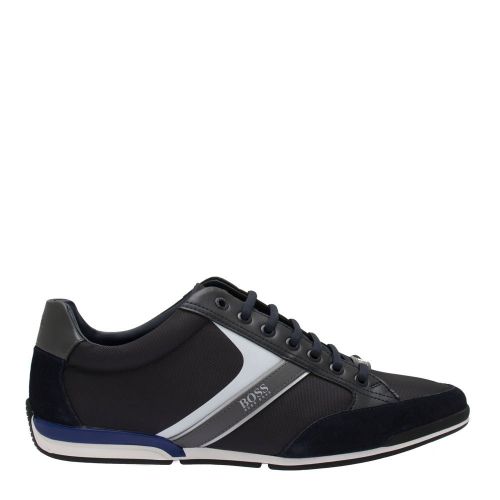 Mens Dark Blue Saturn_Lowp Trainers 81304 by BOSS from Hurleys