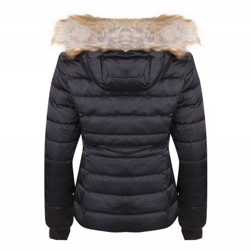 Womens Black Down Hooded Jacket 28931 by Calvin Klein from Hurleys