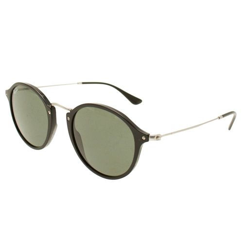Mens Black & Green RB2447 Round Fleck Sunglasses 9647 by Ray-Ban from Hurleys