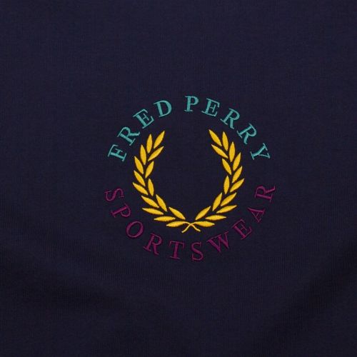Mens Navy Global Branded S/s T Shirt 58907 by Fred Perry from Hurleys