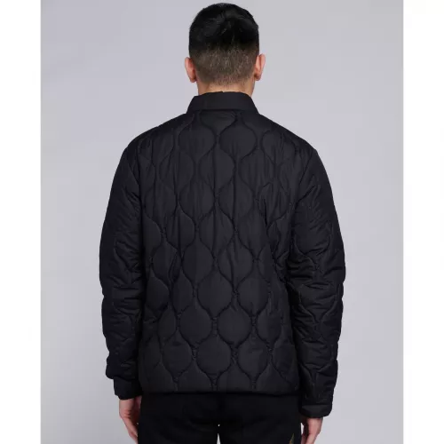Mens Black Accelerator Race Quilted Jacket 97428 by Barbour International from Hurleys