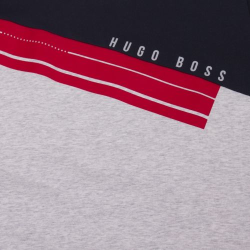 Athleisure Mens Navy/Red Tee 6 Graphic Logo S/s T Shirt 36913 by BOSS from Hurleys