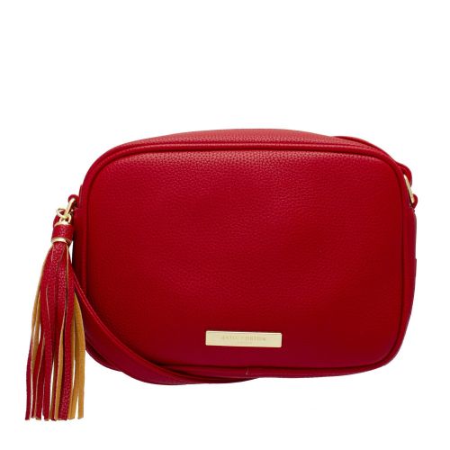 Womens Red Sophia Tassel Crossbody Bag 80684 by Katie Loxton from Hurleys