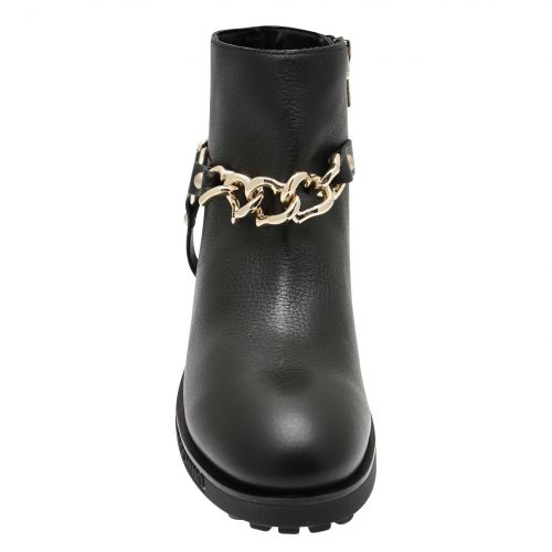 Womens Black Heart Chain Boots 77446 by Love Moschino from Hurleys