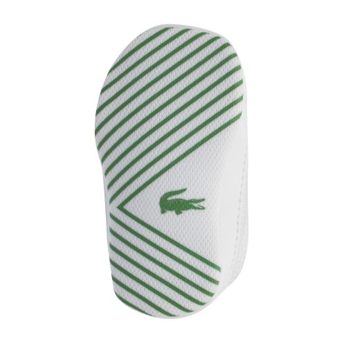 Baby White/Green L.12.12 Crib Shoes (0-2) 52362 by Lacoste from Hurleys