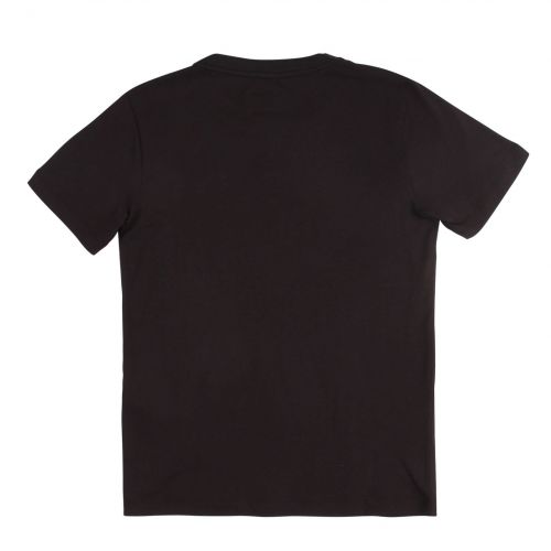 Boys Black Branded S/s T Shirt 77547 by Emporio Armani from Hurleys