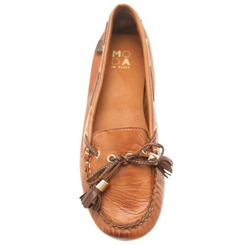 Womens Tan Alivia Loafers 7140 by Moda In Pelle from Hurleys