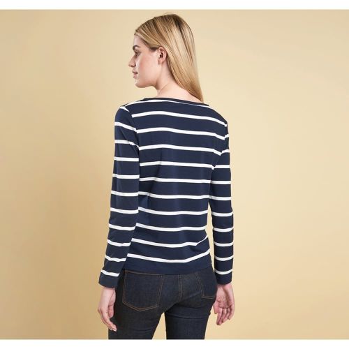 Lifestyle Womens Dark Navy Beachley Stripe Top 12491 by Barbour from Hurleys