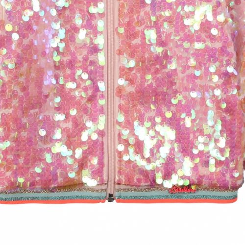 Girls Pink Sequin Bomber Jacket 55752 by Billieblush from Hurleys