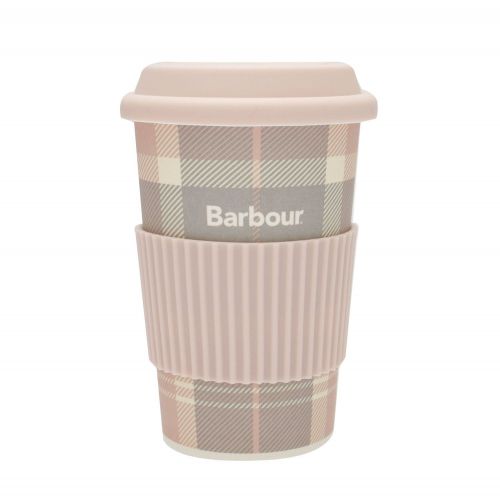 Womens Pink/Grey Travel Mug & Earmuff Set 80758 by Barbour from Hurleys