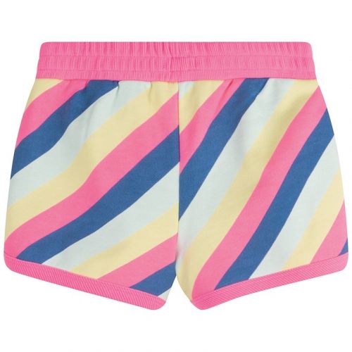 Girls Multicoloured Candy Stripe Sweat Shorts 104413 by Billieblush from Hurleys