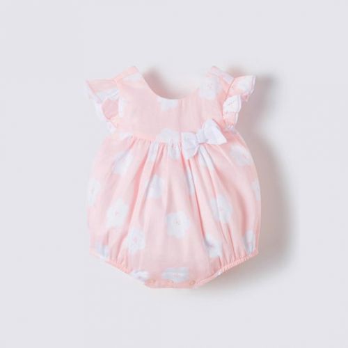 Baby Rose Flower Print Romper 105336 by Mayoral from Hurleys